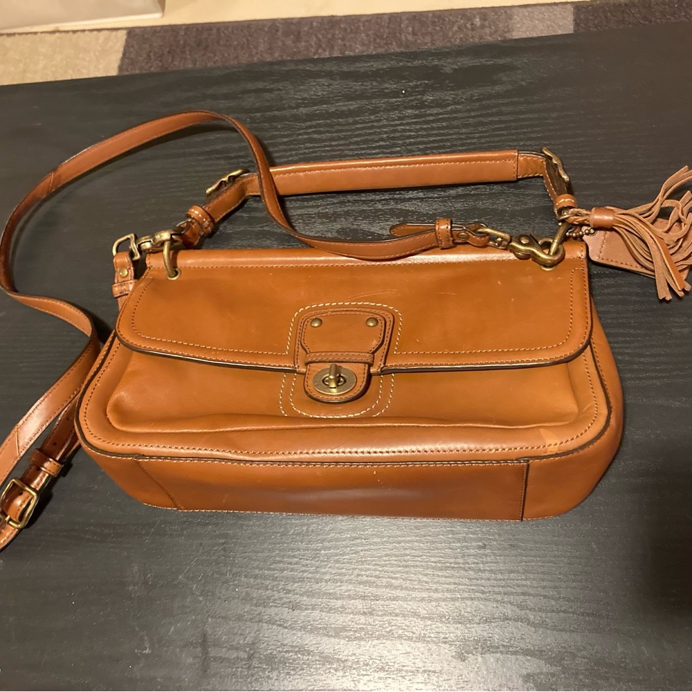 Brown coach purse